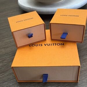 Louis Vuitton Saffron Boxes with Indigo Pulls